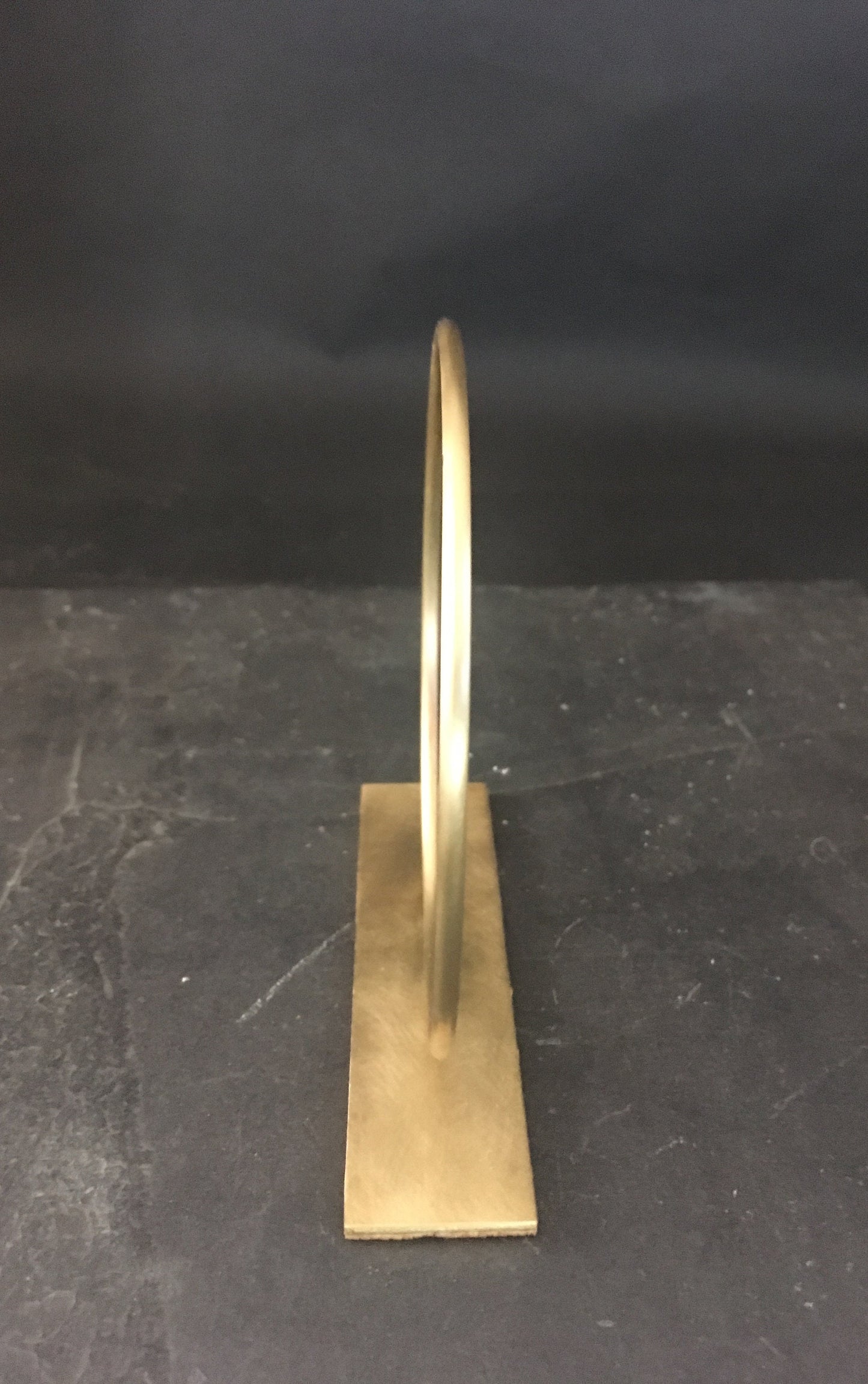 Marjorie - Solid Brass Circle Earring Stand Large