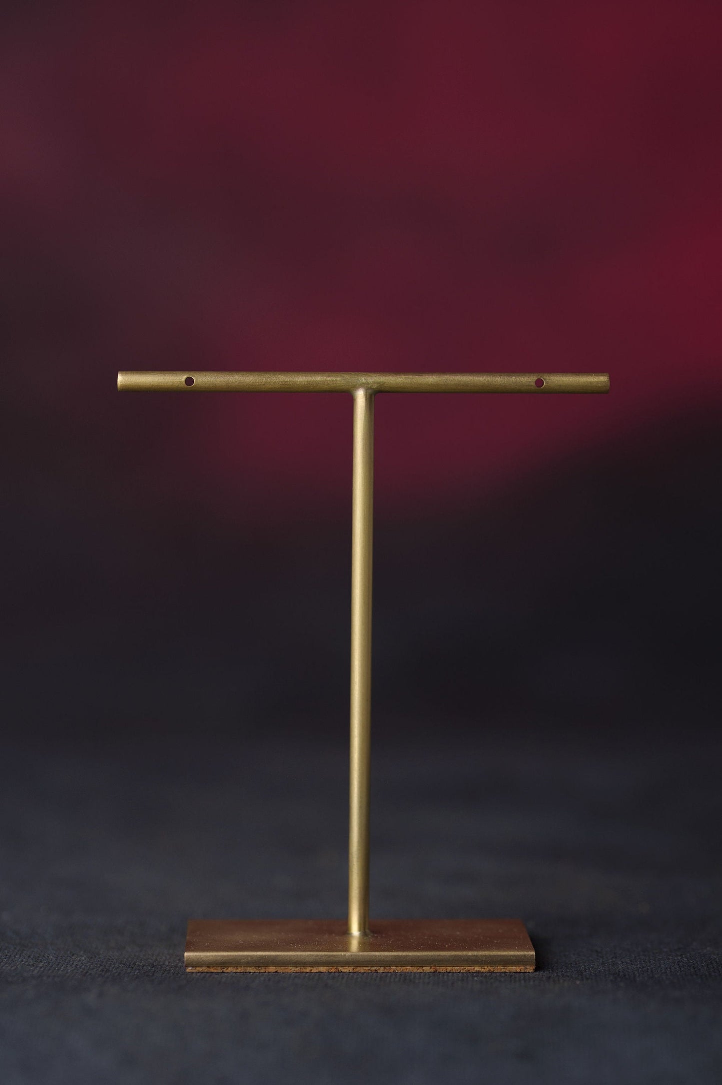Imelda - Set of 5 Solid Brass T-Bar Earring Stand 80 mm Tall, 6 Variations Available
