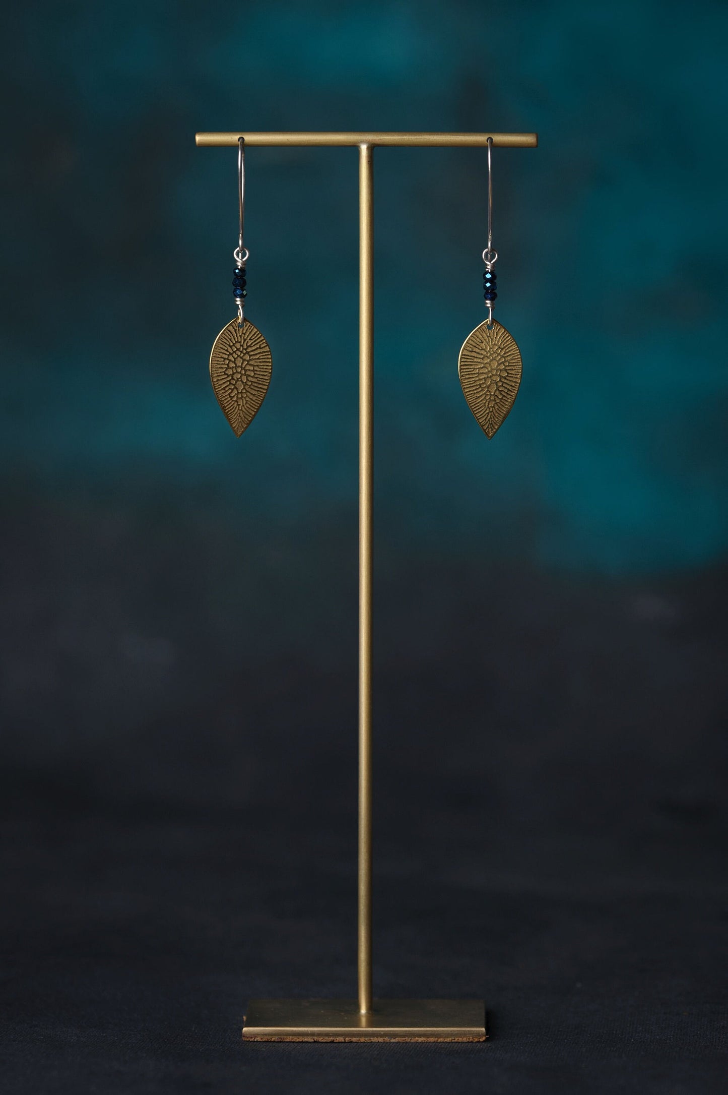 Annette - Set of 3 Solid Brass Jewellery Display T-Bar Stands, 8 mm, 120 mm, and 180mm high