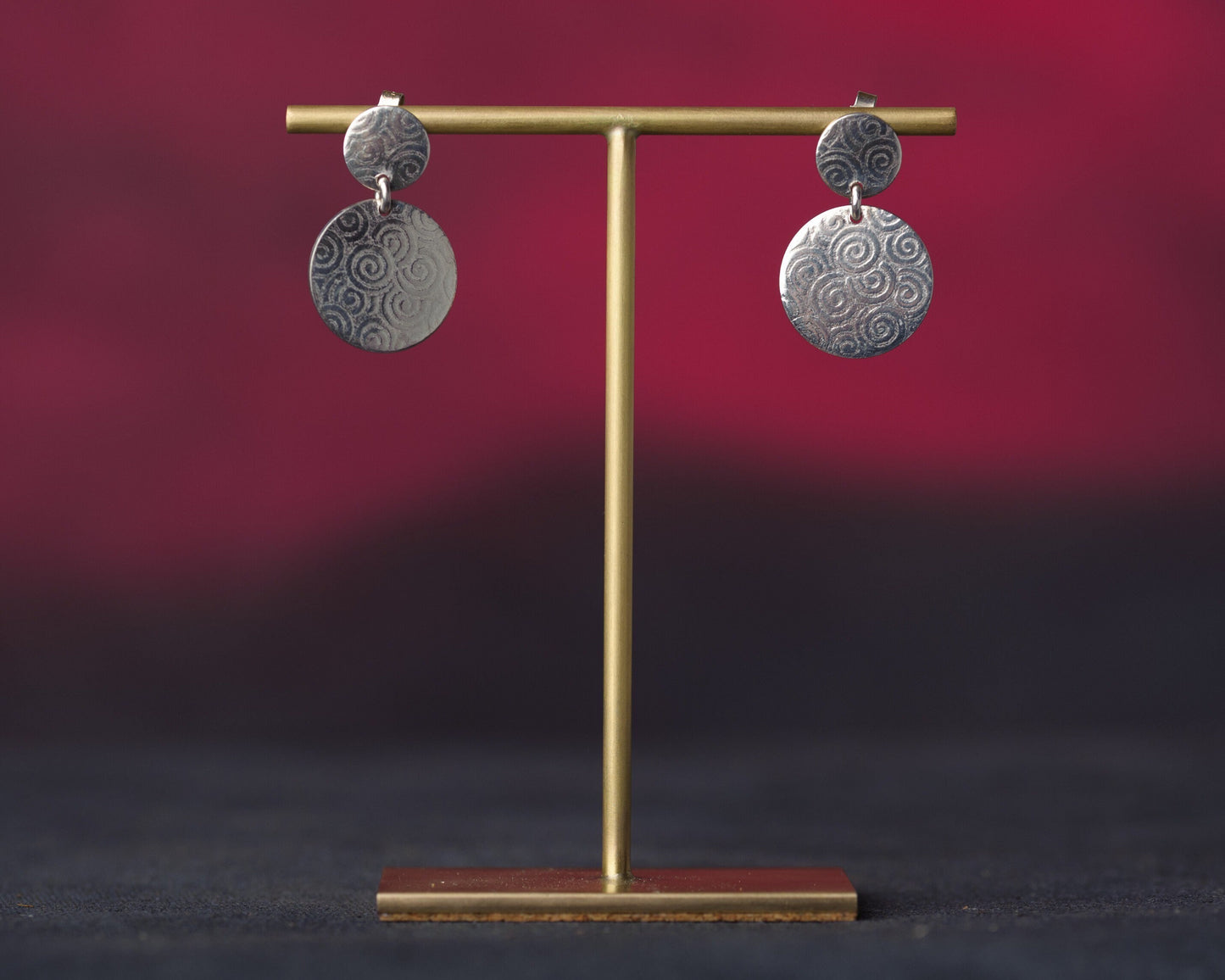 Imelda - Single Solid Brass T-Bar Earring Stand 80 mm Tall, 5 Variations Available