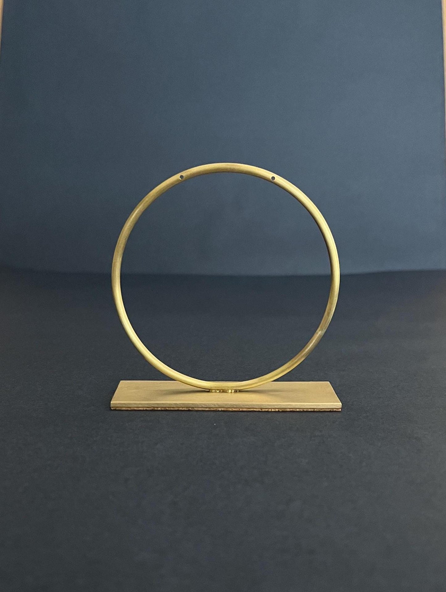 Ida - Solid Brass Circle Earring Stand Medium