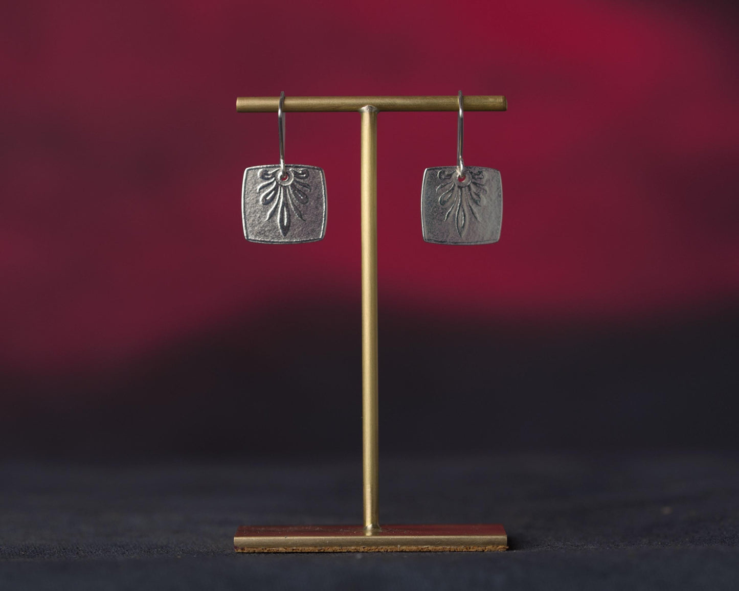 Imelda - Single Solid Brass T-Bar Earring Stand 80 mm Tall, 5 Variations Available