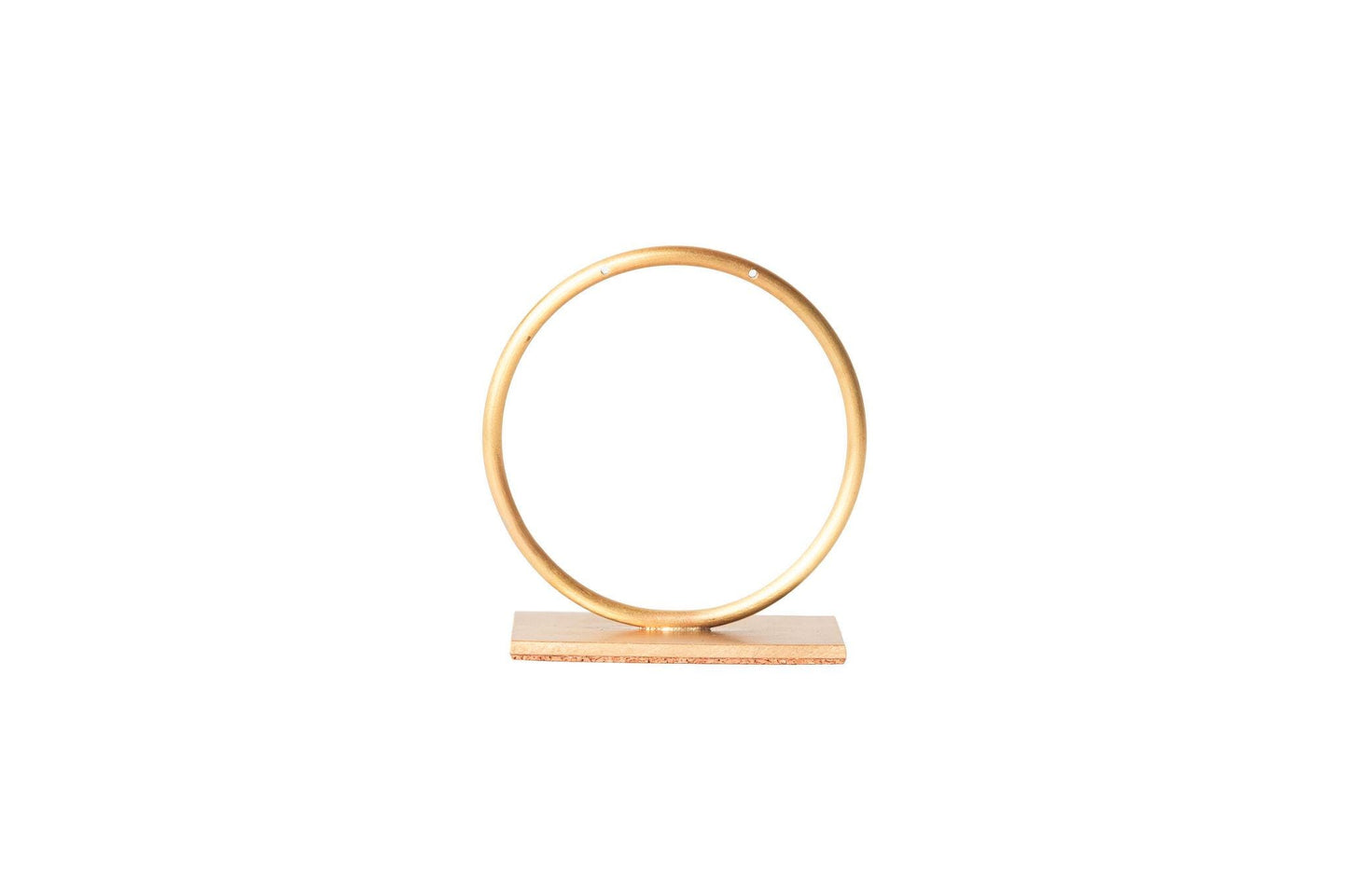 Florence - Solid Brass Circle Brass Earring Stand Small