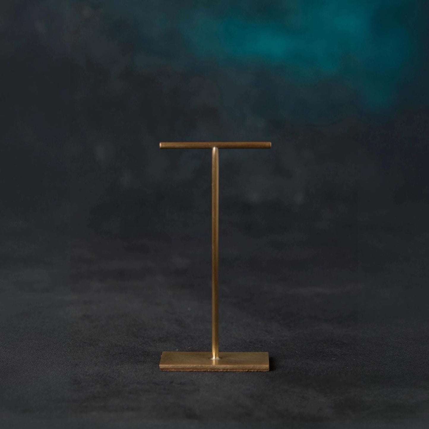 Celia - single Solid Brass T-Bar Earring Stand 100 mm tall, 5 Variations Available