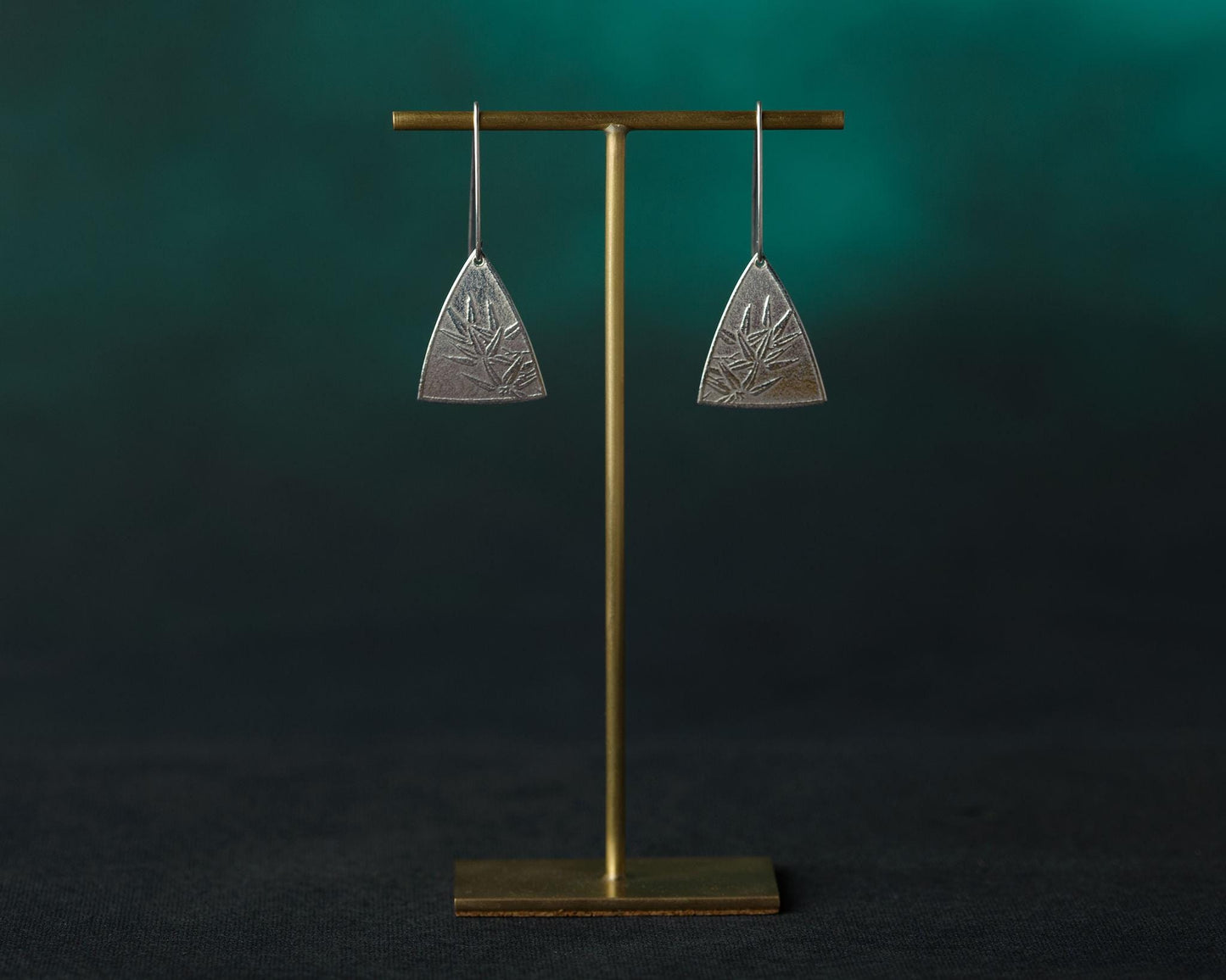 Janet - Solid Brass T-Bar Earring Stand 120 mm Tall, 5 Variations Available