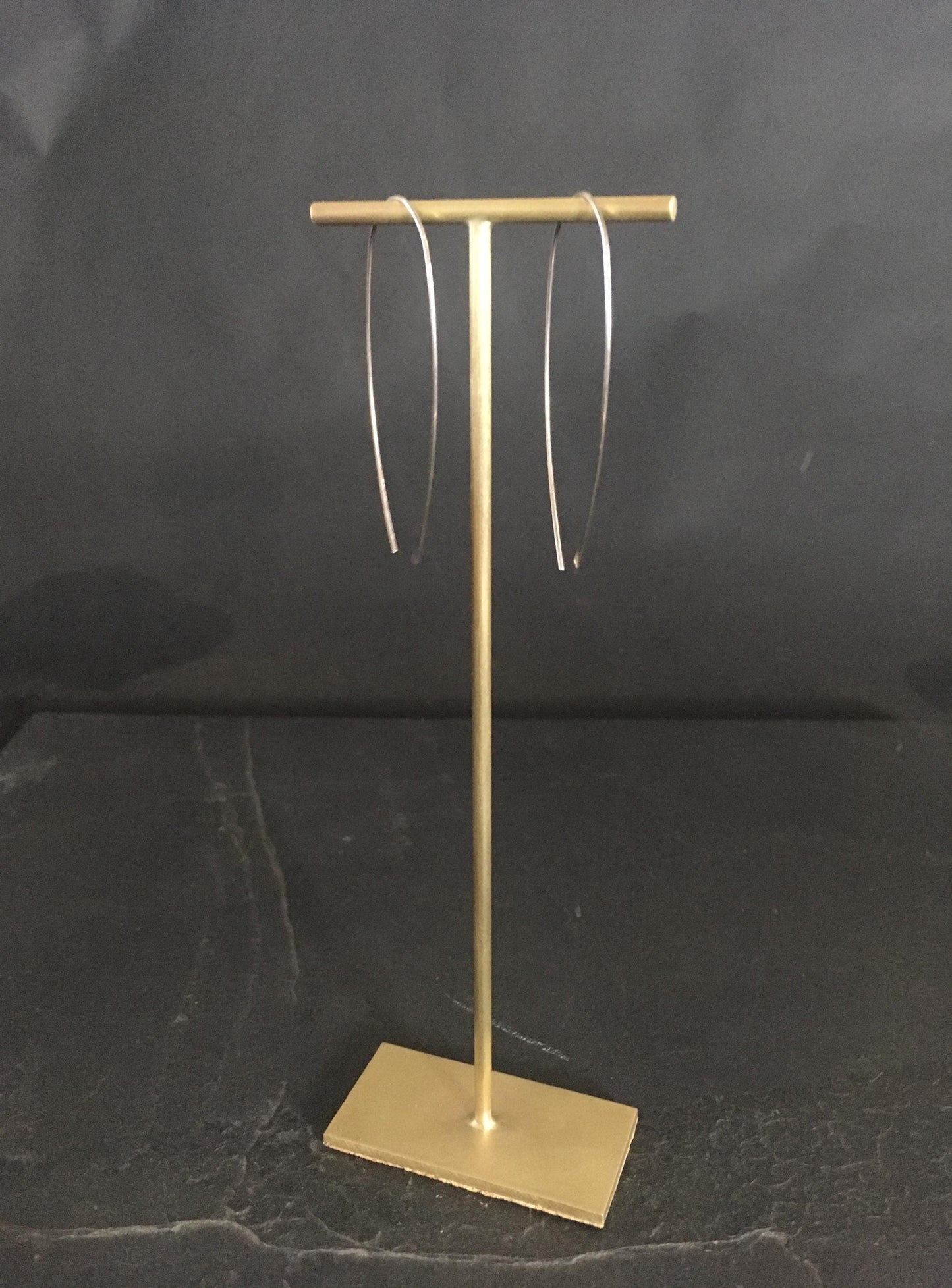 Donna - Single Solid Brass T-Bar Earring Stand 150 mm Tall, 5 Variations Available