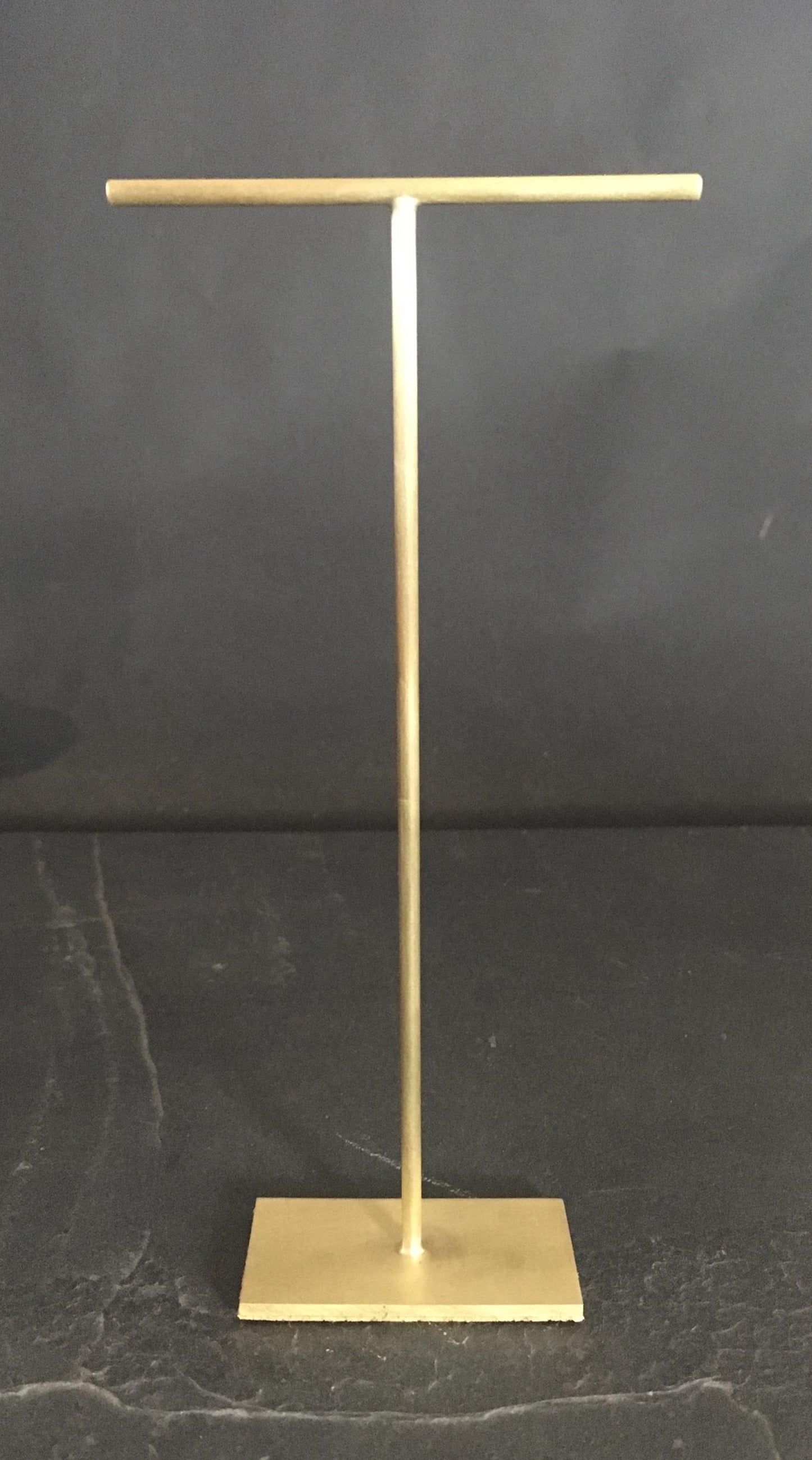 Donna - Single Solid Brass T-Bar Earring Stand 150 mm Tall, 5 Variations Available