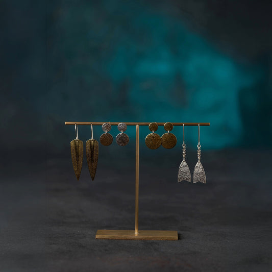 Becki - Solid Brass Jewellery Display Stand for Multiple Pairs of Earrings
