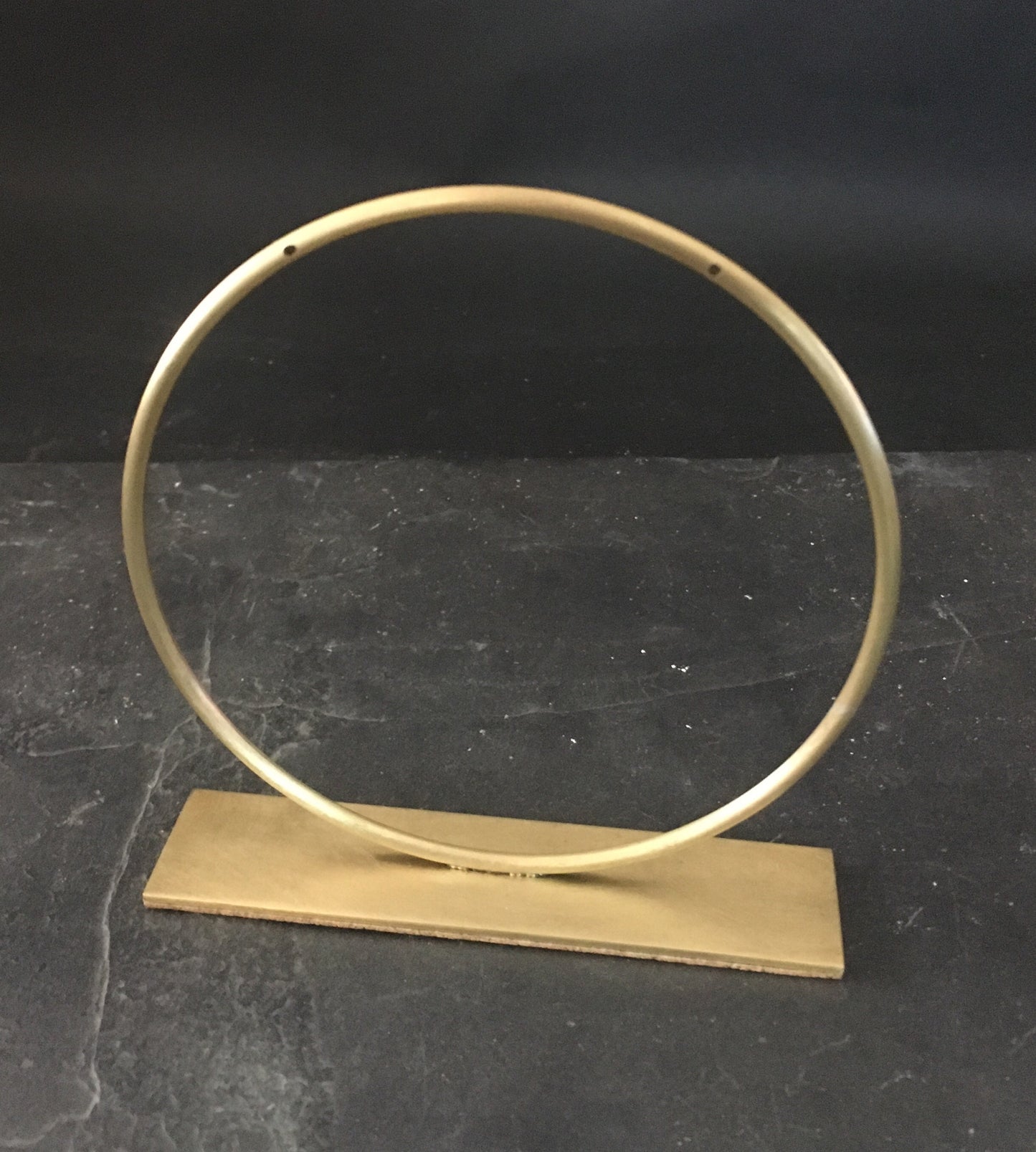 Marjorie - Solid Brass Circle Earring Stand Large