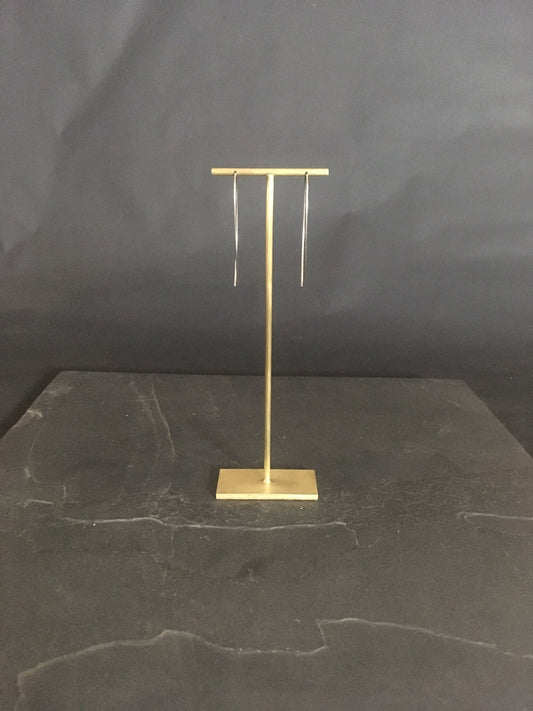 Cathy - Solid Brass T-Bar Earring Stand 180 mm tall, 5 Variations Available