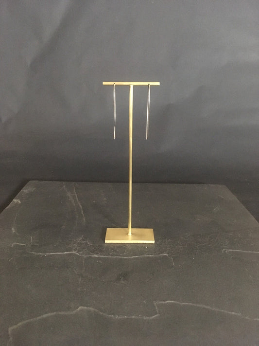 Donna - Single Solid Brass T-Bar Earring Stand 150 mm Tall, 5 Variations Available