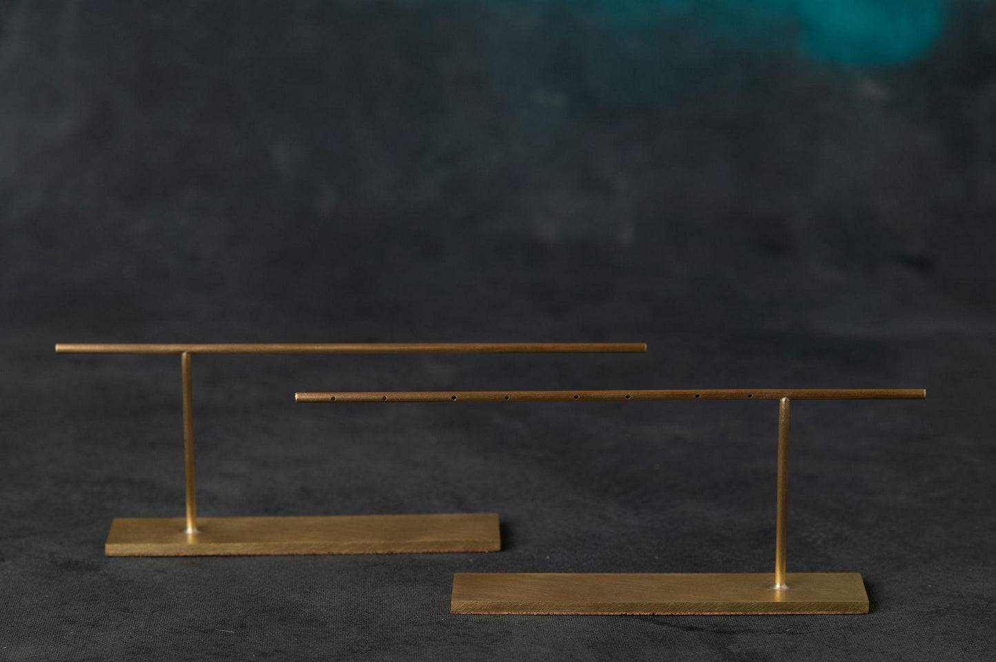 Georgia - Asymmetric Solid Brass Earrings Display Stand
