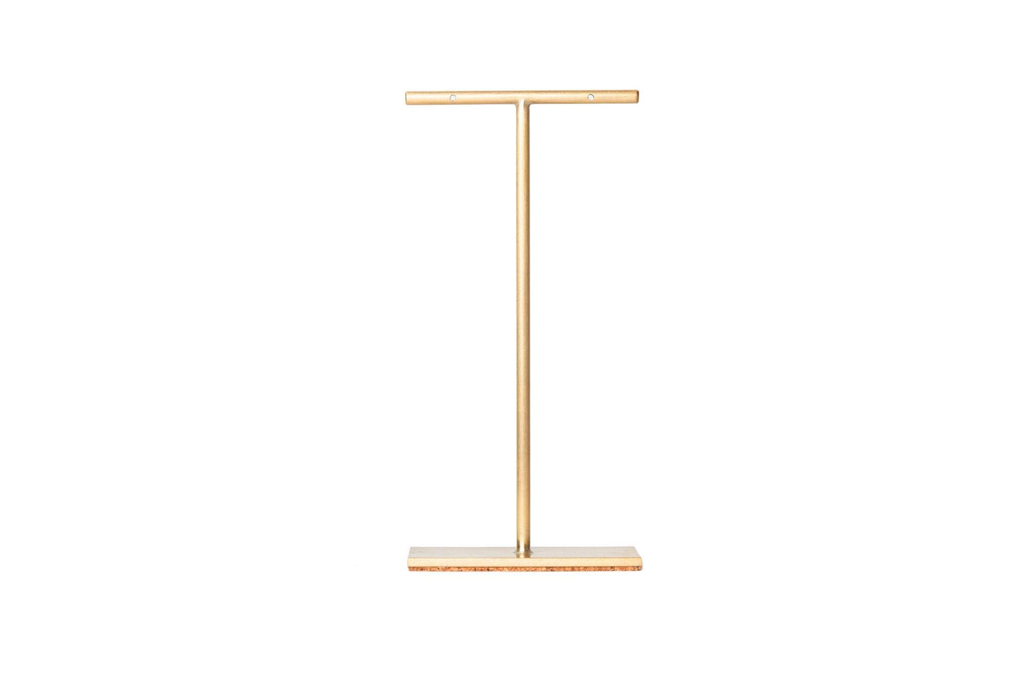 Celia - single Solid Brass T-Bar Earring Stand 100 mm tall, 5 Variations Available
