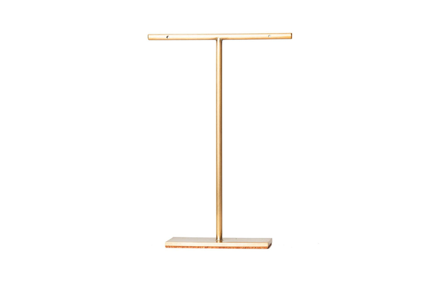 Celia - Set of 5 Solid Brass T-Bar Earring Stands 100 mm Tall, 6 Variations Available