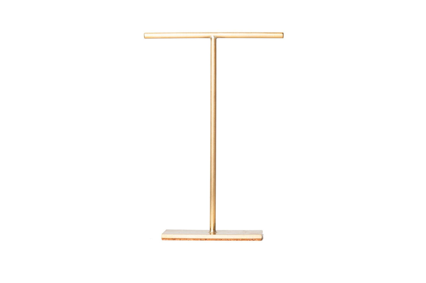 Celia - Set of 5 Solid Brass T-Bar Earring Stands 100 mm Tall, 6 Variations Available